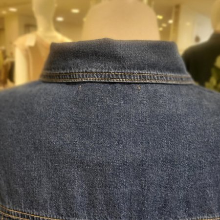 카라넥진청반팔자켓