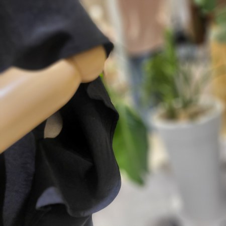 딥넥라인레이어드블라우스