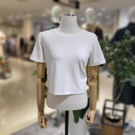 옆셔링반팔크롭티셔츠