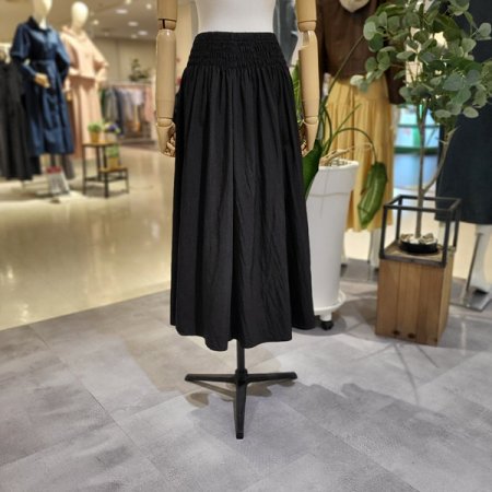 스모크밴딩롱플레어스커트