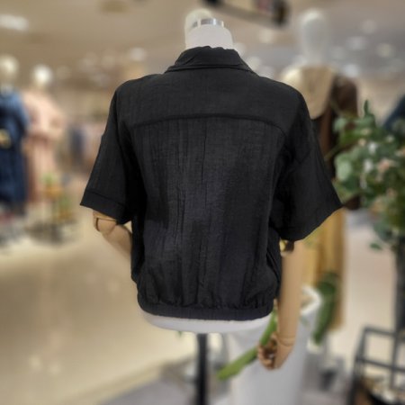 시스루반팔집업자켓