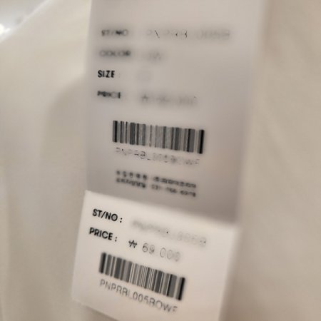 풀잎패턴브이넥반팔블라우스