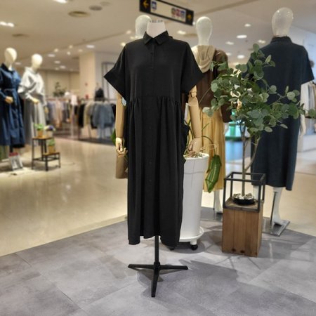 카라넥반팔여름원피스