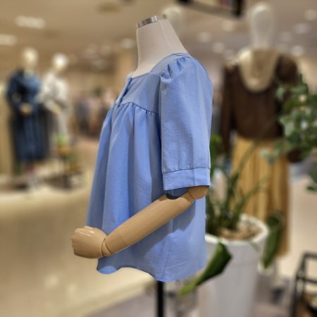 스퀘어넥여름반팔블라우스