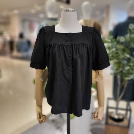 스퀘어넥여름반팔블라우스