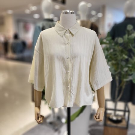 카라넥반팔셔츠블라우스