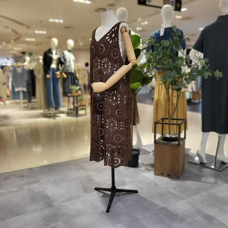 면펀칭레이어드원피스