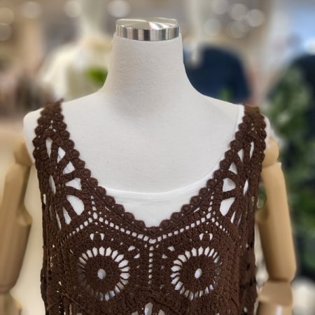 면펀칭레이어드원피스