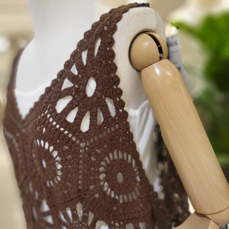 면펀칭레이어드원피스