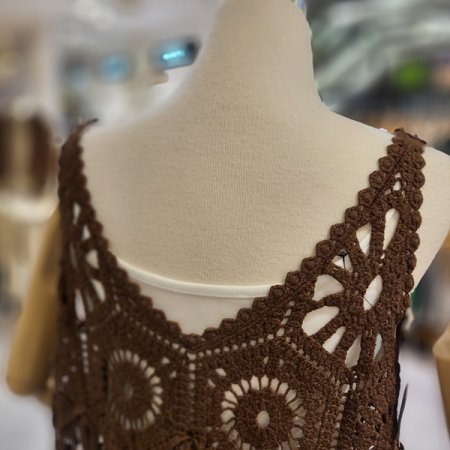 면펀칭레이어드원피스