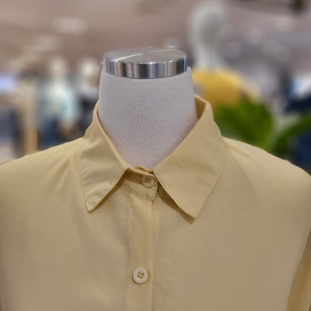 카라넥7부소매셔츠블라우스