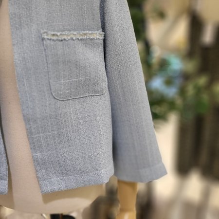 7부소매장여름트위드자켓