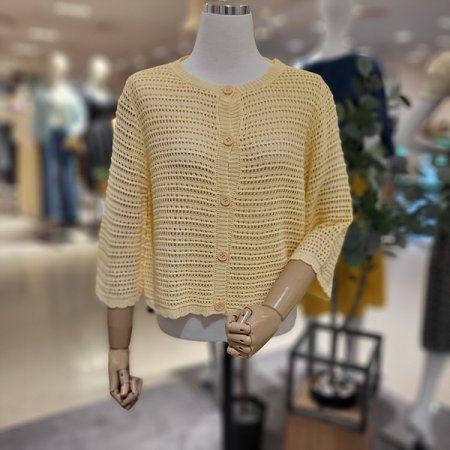 7부소매여름니트가디건