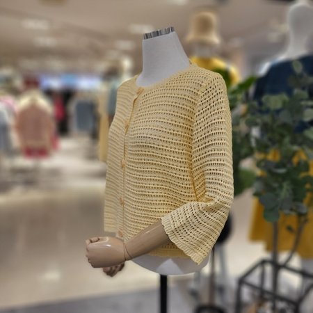 7부소매여름니트가디건