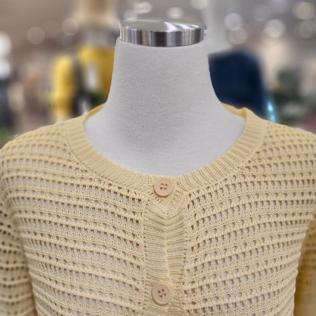 7부소매여름니트가디건