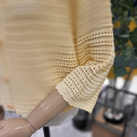 7부소매여름니트가디건