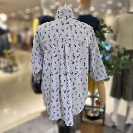 꽃잎카라넥여름셔츠블라우스