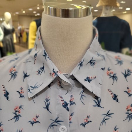 꽃잎카라넥여름셔츠블라우스