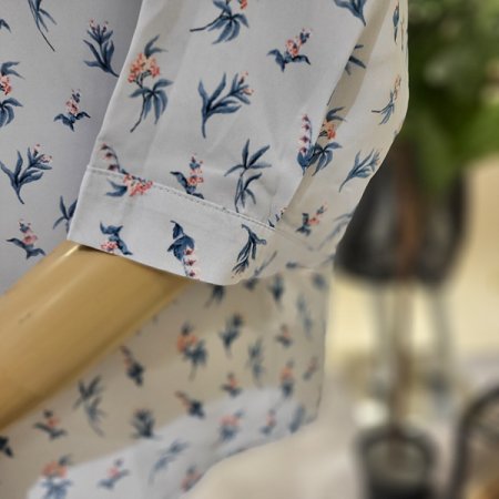 꽃잎카라넥여름셔츠블라우스