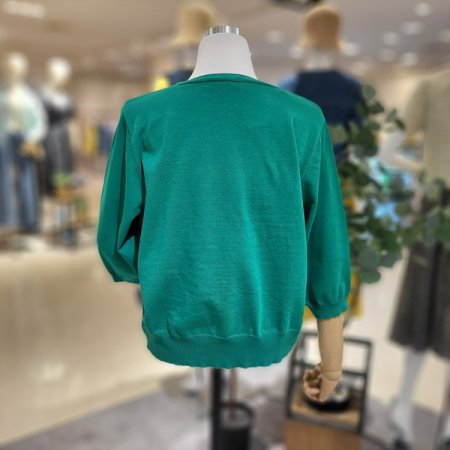 7부원버튼여름니트가디건