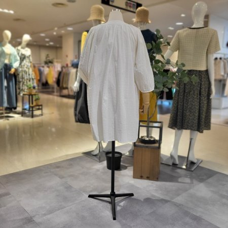 7부소매면미디원피스