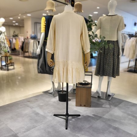 밑단프릴7부미디원피스