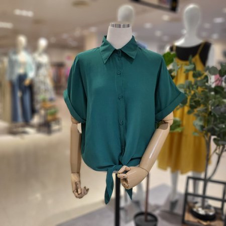 꼬리리본반팔셔츠블라우스