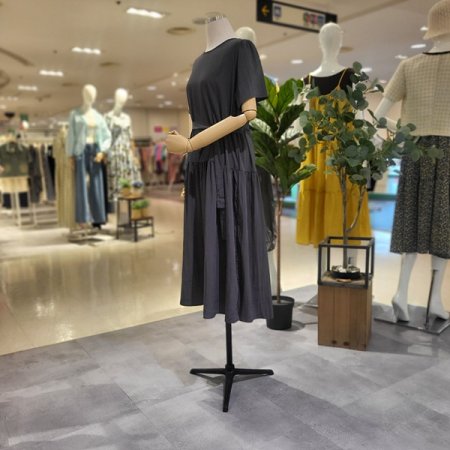 옆리본반팔여름원피스