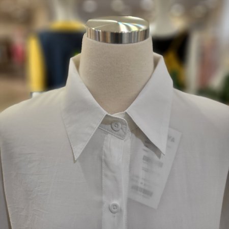 앞리본묶음셔츠반팔블라우스