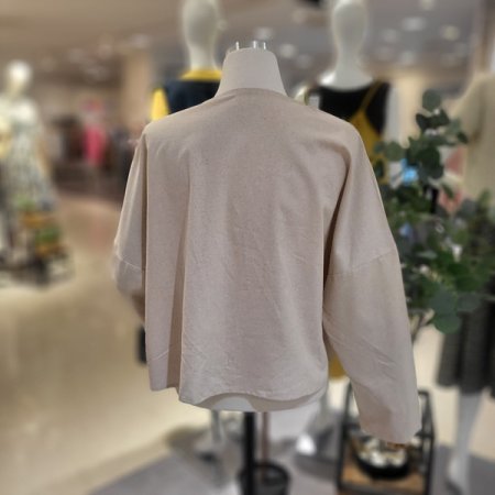 라운드넥긴팔린넨자켓