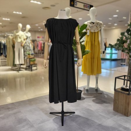 캡소매박시롱원피스