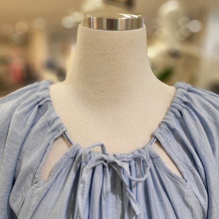 스톤주름넥여름롱원피스