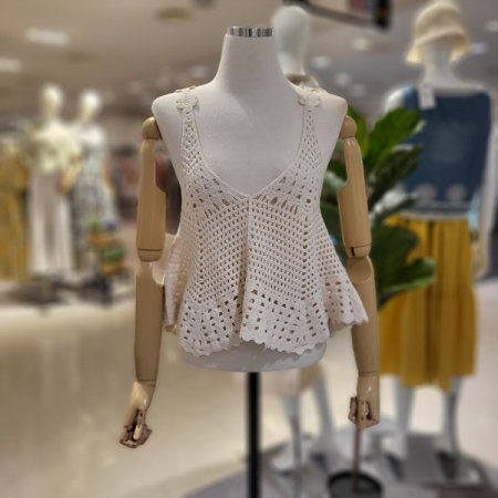 꽃잎뷔스티에면니트