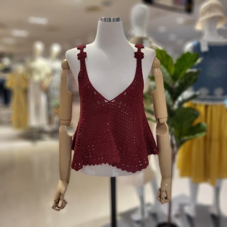 꽃잎뷔스티에면니트