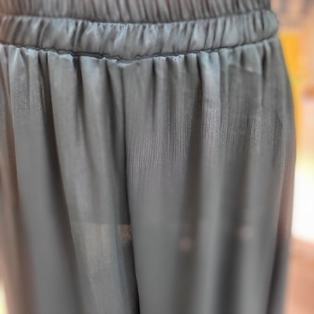 시스루쉬폰9부와이드팬츠