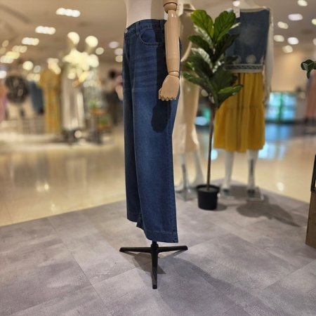 미디엄블루와이드청바지