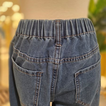 미디엄블루와이드청바지