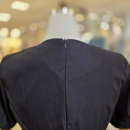 브이넥반팔아노락원피스