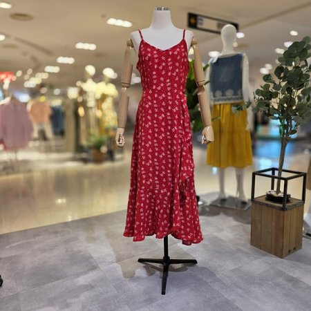 옆프릴쉬폰나시롱원피스