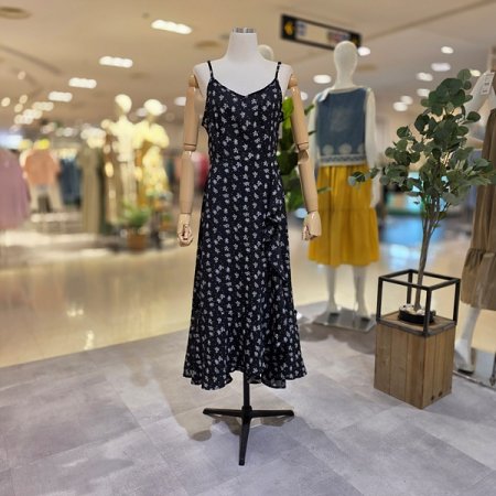 옆프릴쉬폰나시롱원피스