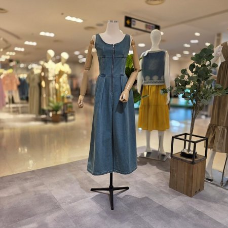 와이드팬츠집업점퍼수트