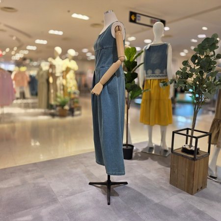 와이드팬츠집업점퍼수트