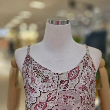 페이즐리끈나시롱원피스