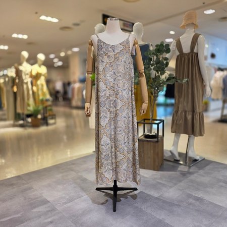 페이즐리끈나시롱원피스