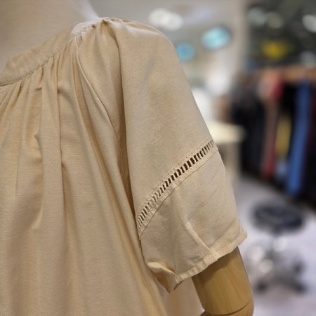 셔링넥반팔박시원피스