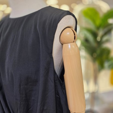 밑단셔링민소매실키블라우스