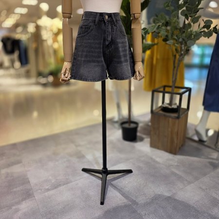 블랙진데님숏팬츠