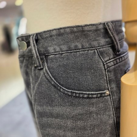 블랙진데님숏팬츠