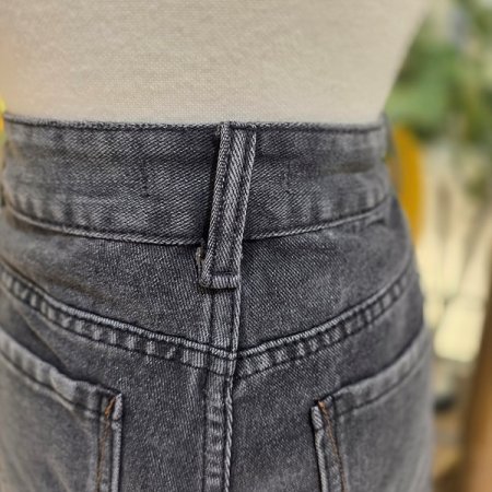 블랙진데님숏팬츠