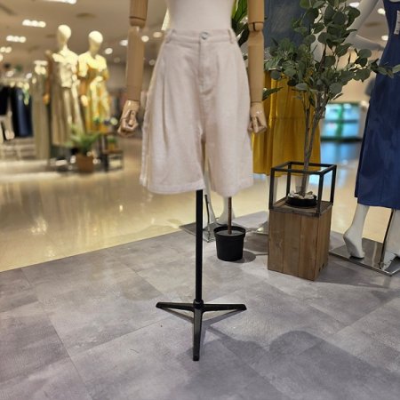 베이지데님버뮤다팬츠